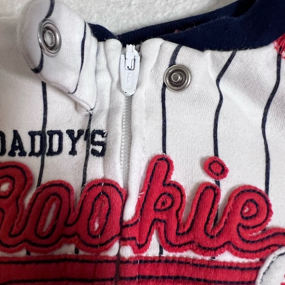 Carters ‘daddy’s rookie’ 0-3 Month Footie - Picture 5 of 8